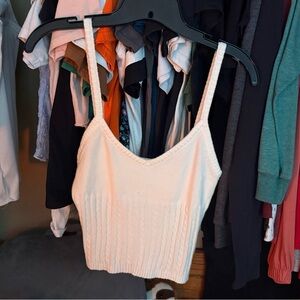 Elegant Cream Knit Women's Top